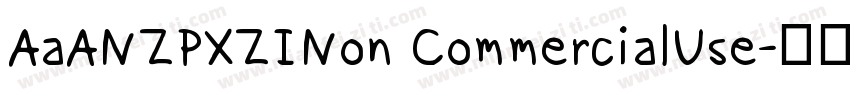 AaANZPXZINon CommercialUse字体转换